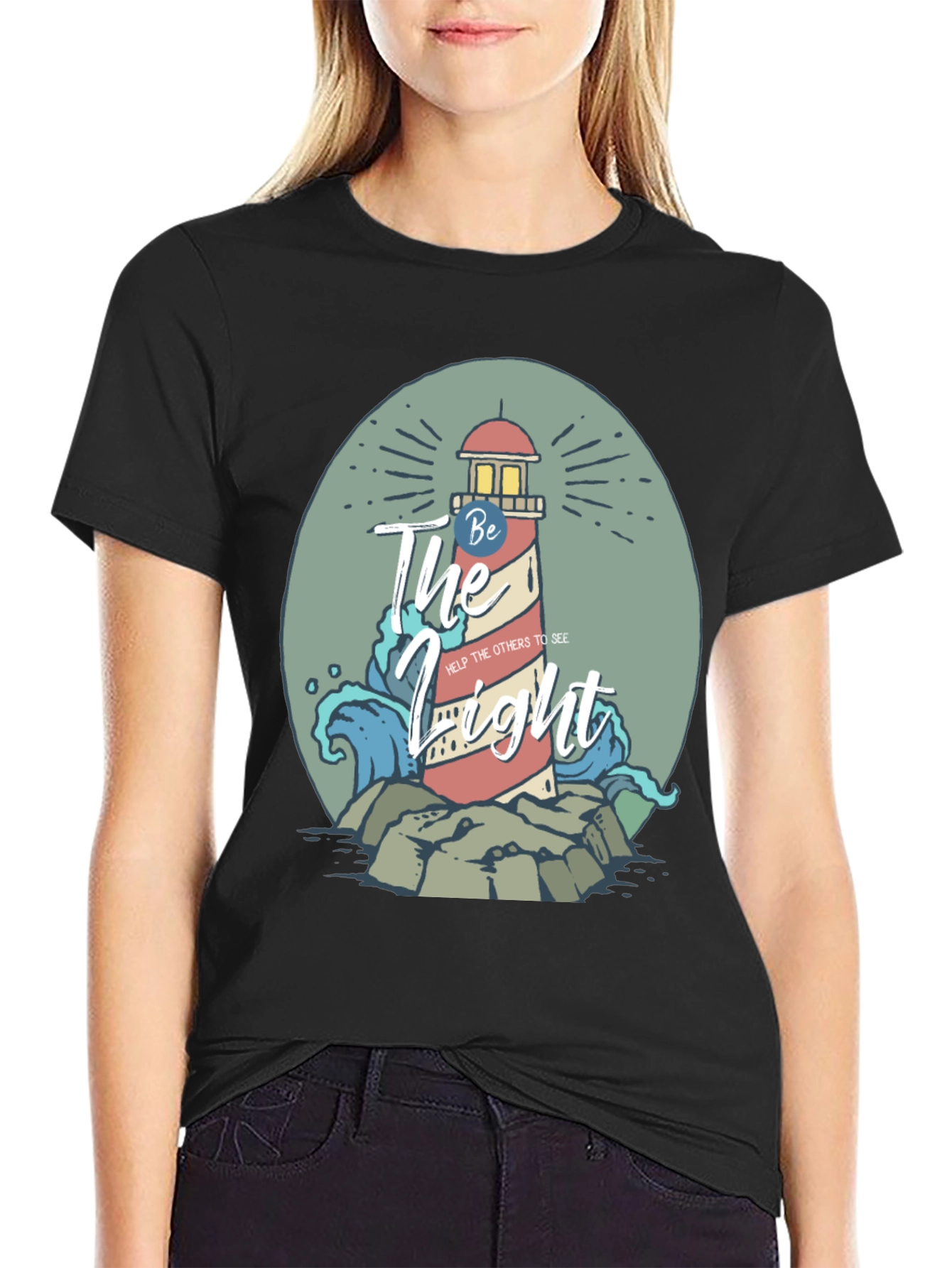 Be The Light Lighthouse Graphic Tee