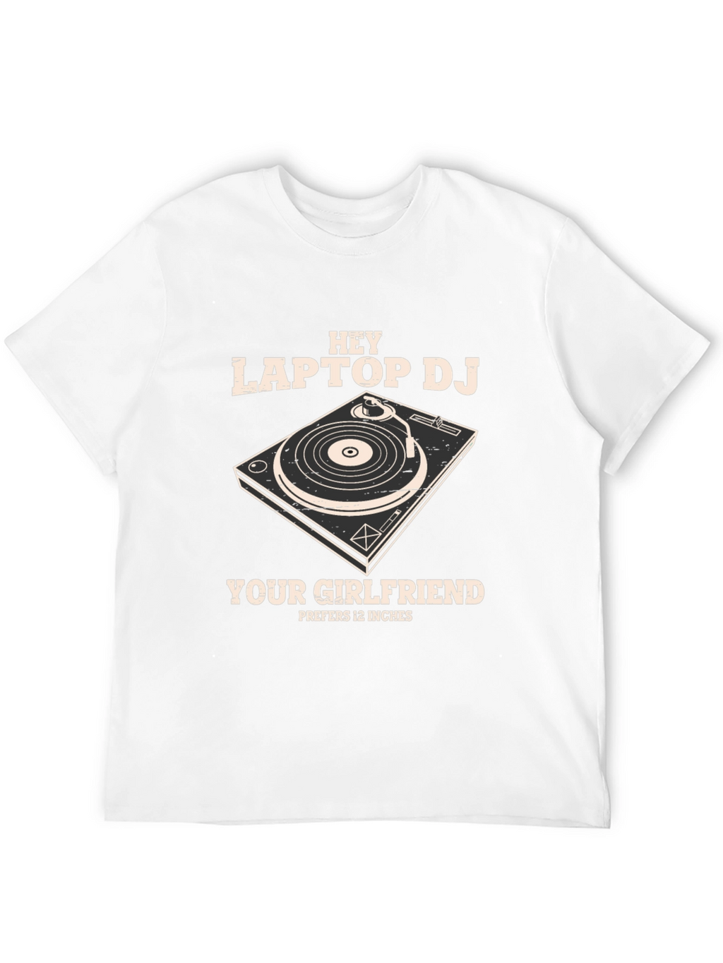 Hey Laptop DJ Graphic T-Shirt