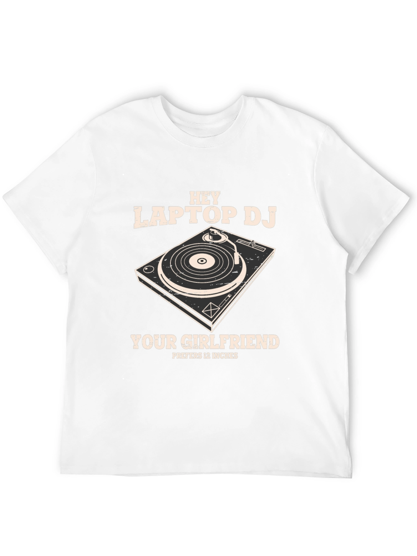 Hey Laptop DJ Graphic T-Shirt