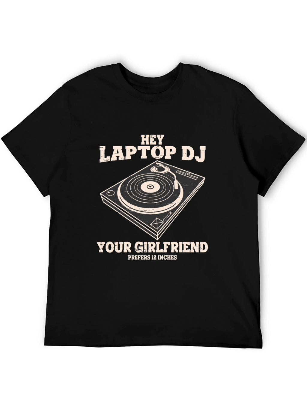 Hey Laptop DJ Graphic T-Shirt