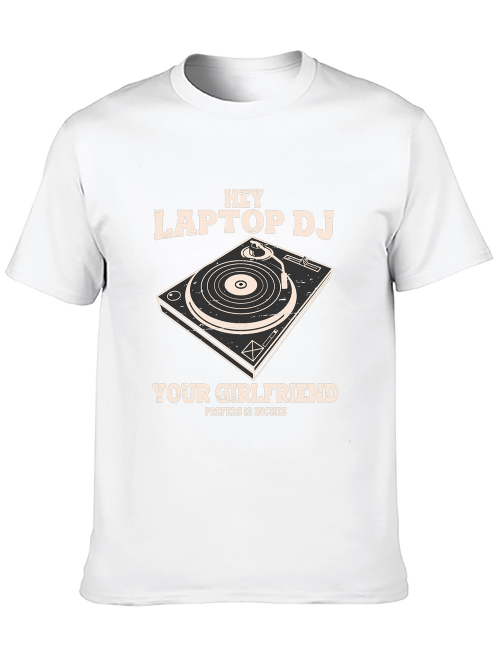 Hey Laptop DJ Graphic T-Shirt