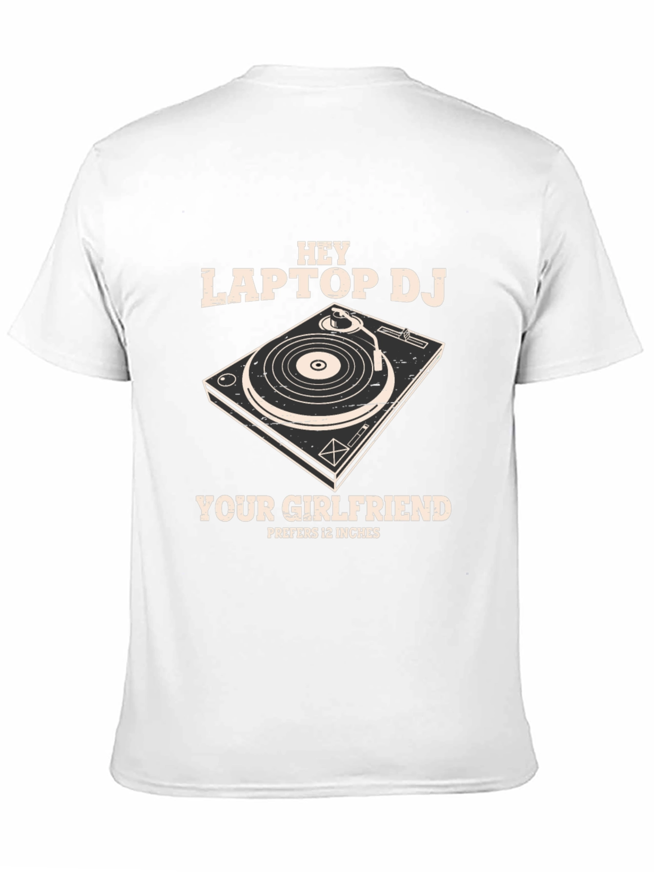 Hey Laptop DJ Graphic T-Shirt