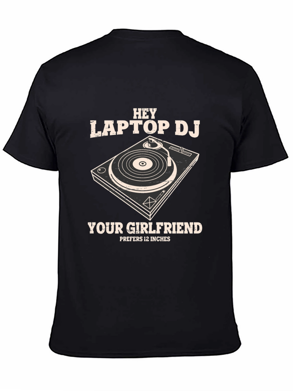 Hey Laptop DJ Graphic T-Shirt
