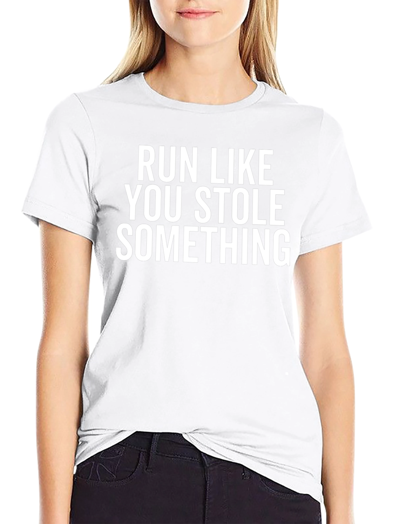 Run Like You Stole Something T-Shirt - Black