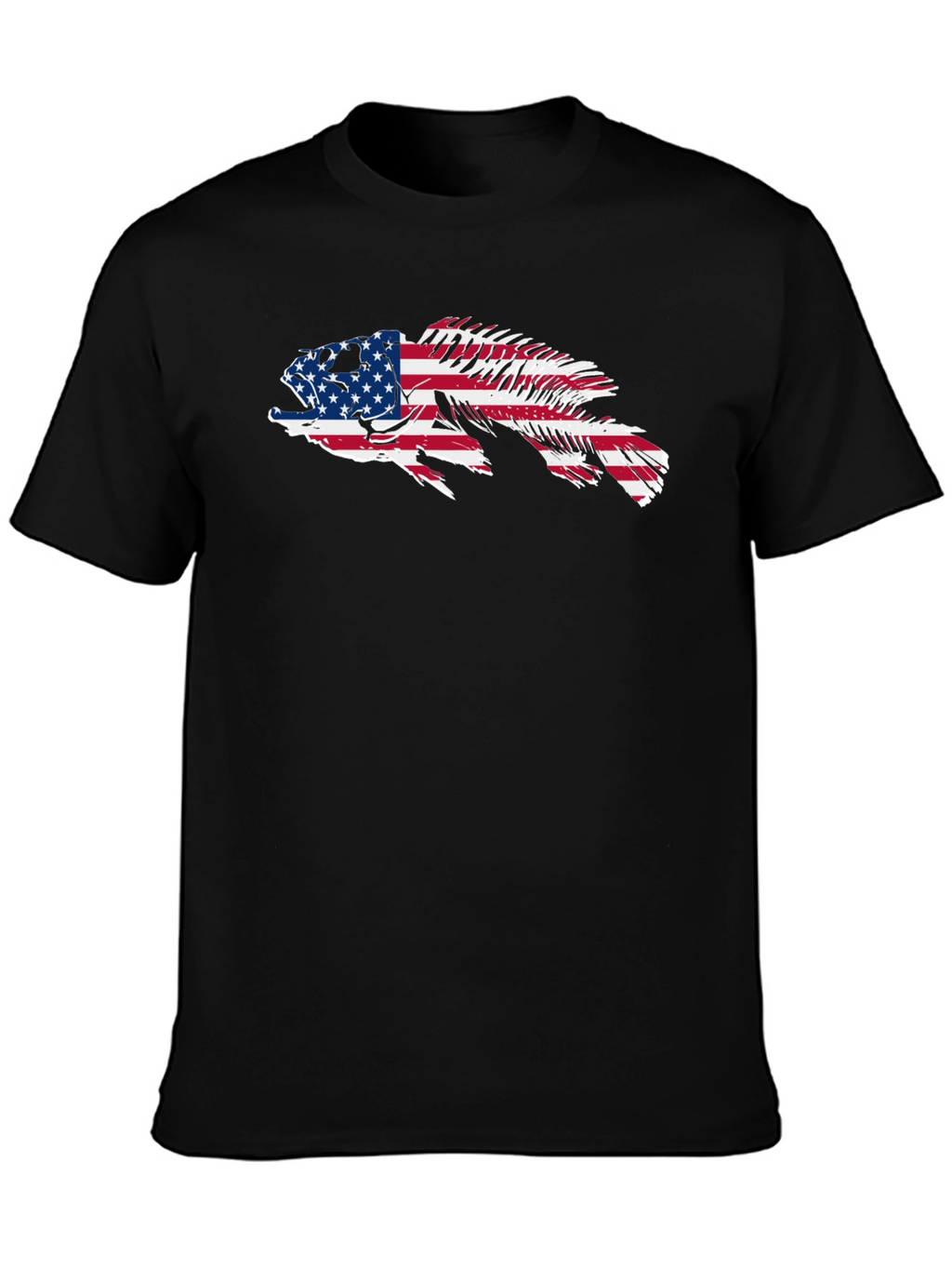 American Flag Fish Graphic Tee