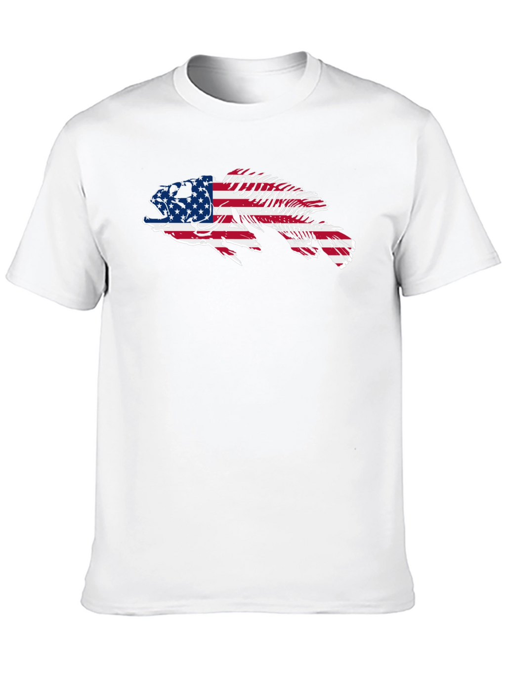 American Flag Fish Graphic Tee
