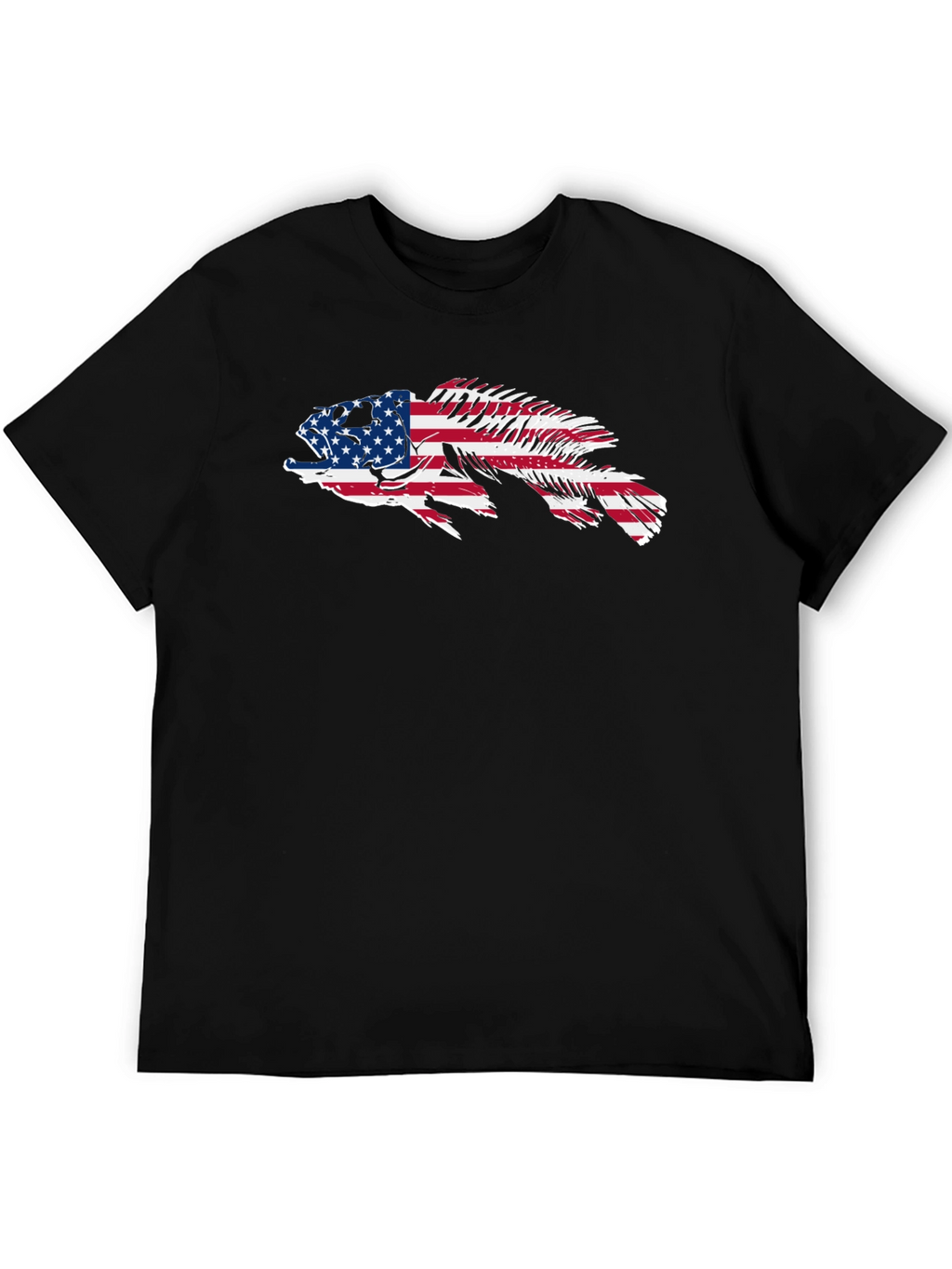 American Flag Fish Graphic Tee
