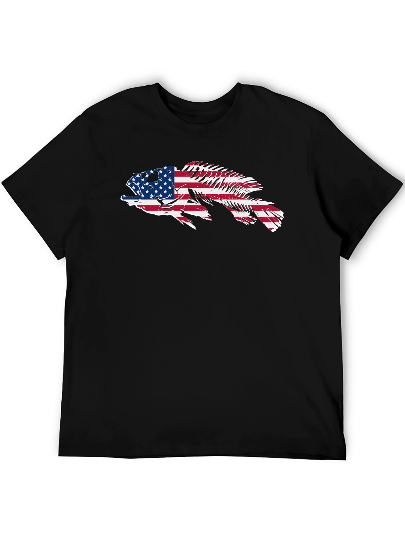 American Flag Fish Graphic Tee