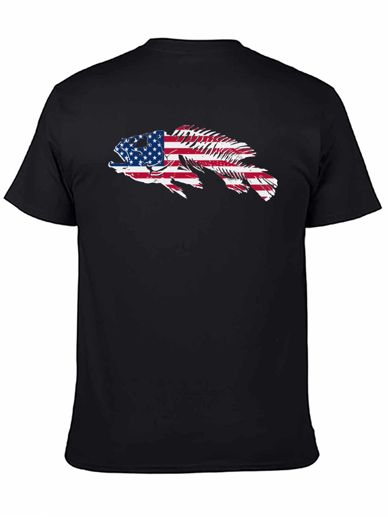 American Flag Fish Graphic Tee