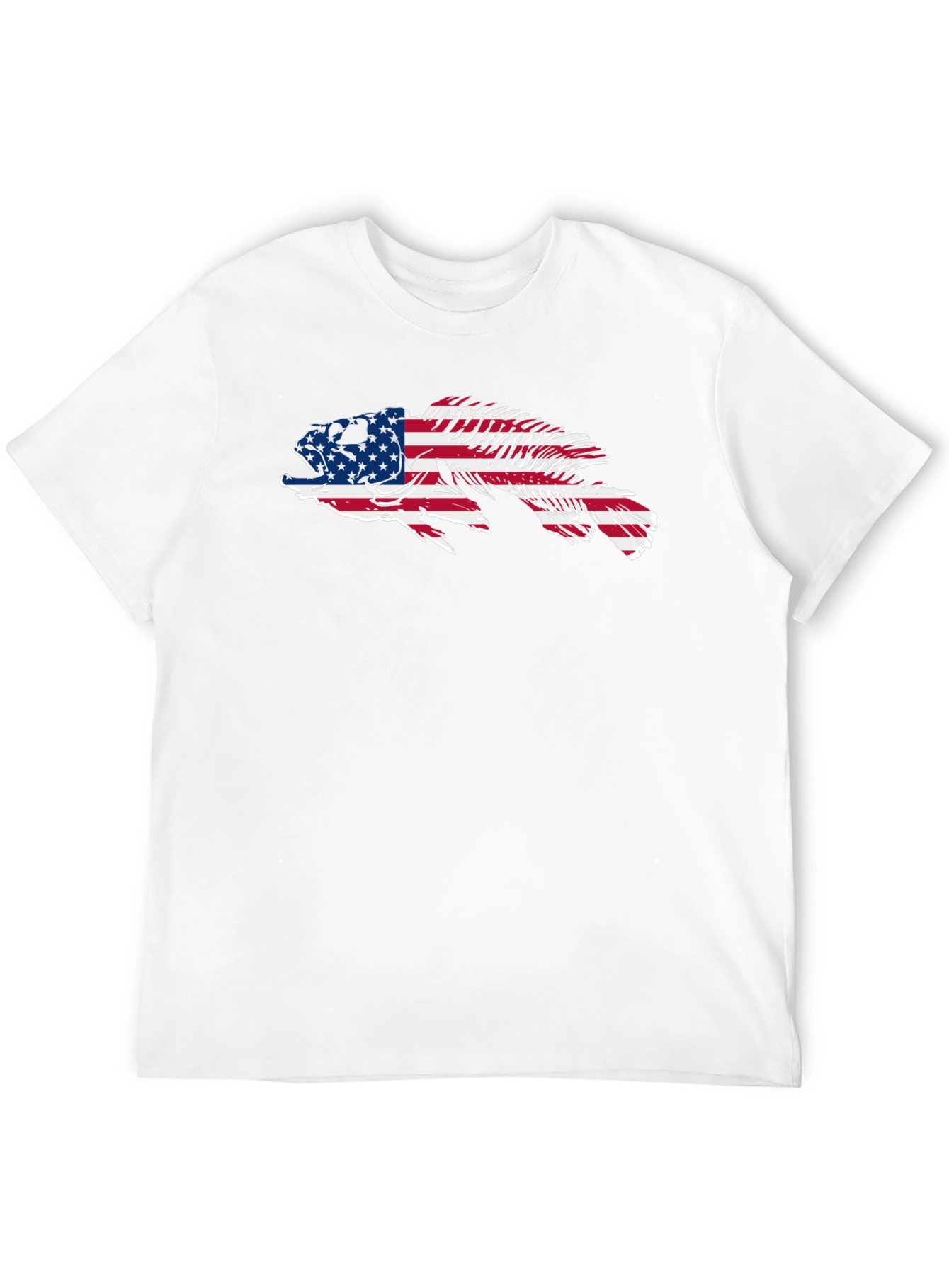 American Flag Fish Graphic Tee