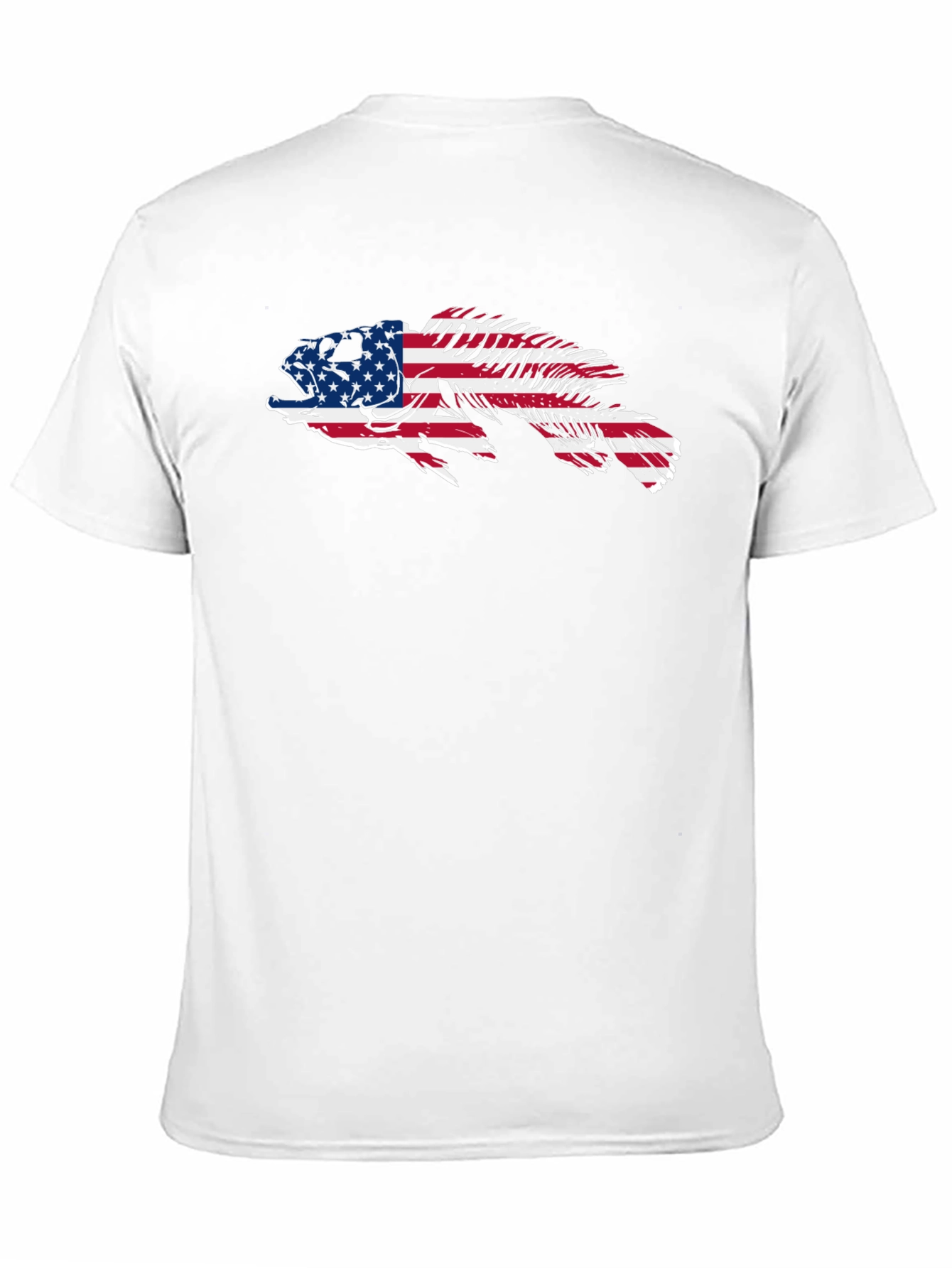American Flag Fish Graphic Tee