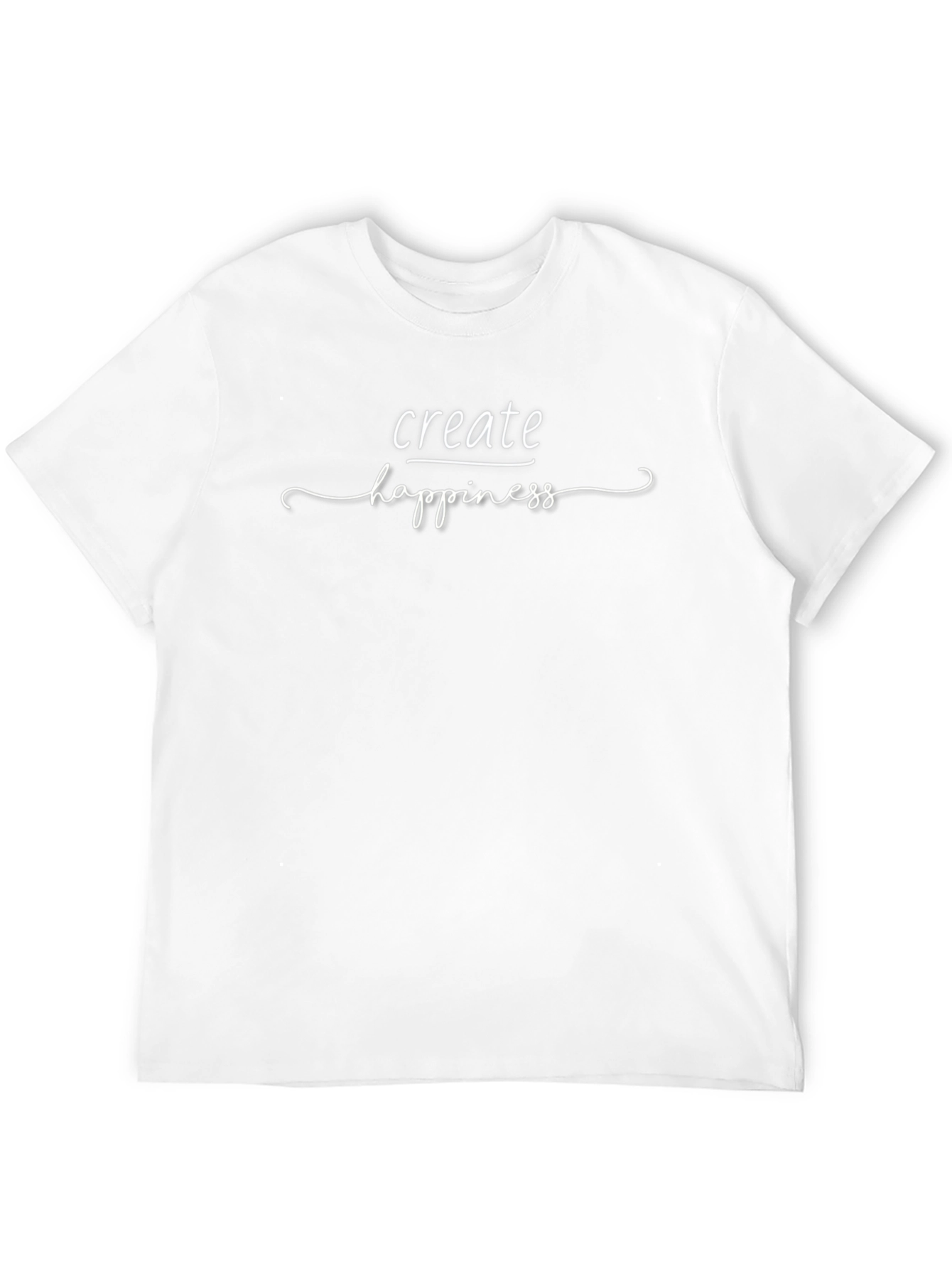 Create Happiness Graphic T-Shirt - Stylish Casual Tee