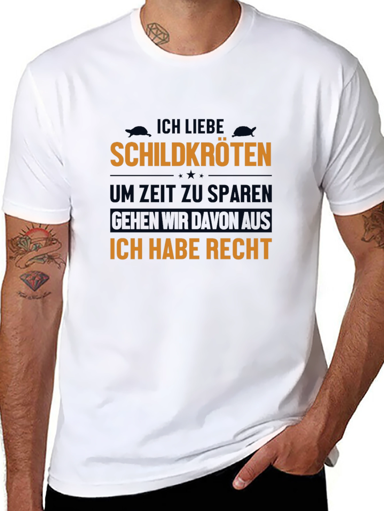 Ich Liebe Schildkroten Graphic Tee