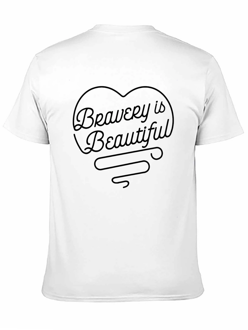 Bravery is Beautiful Black Graphic Tee