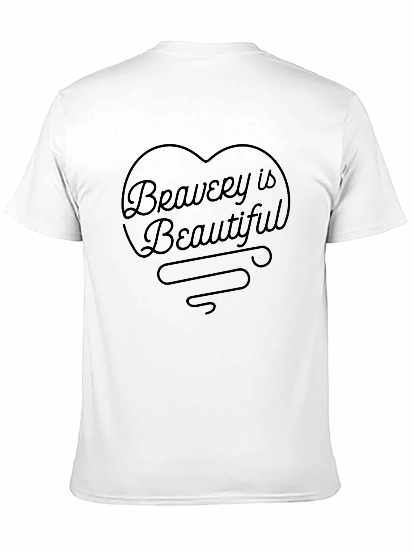 Bravery is Beautiful Black Graphic Tee