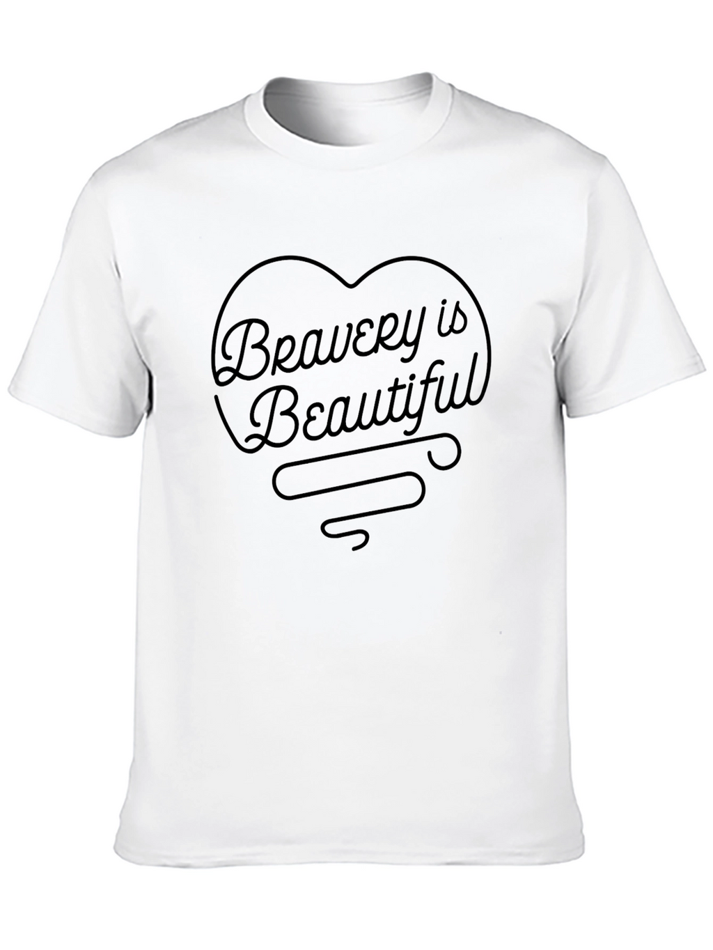 Bravery is Beautiful Black Graphic Tee