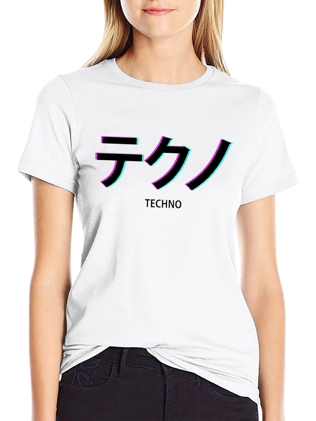 Techno Glitch T-Shirt - Stylish Rave Wear