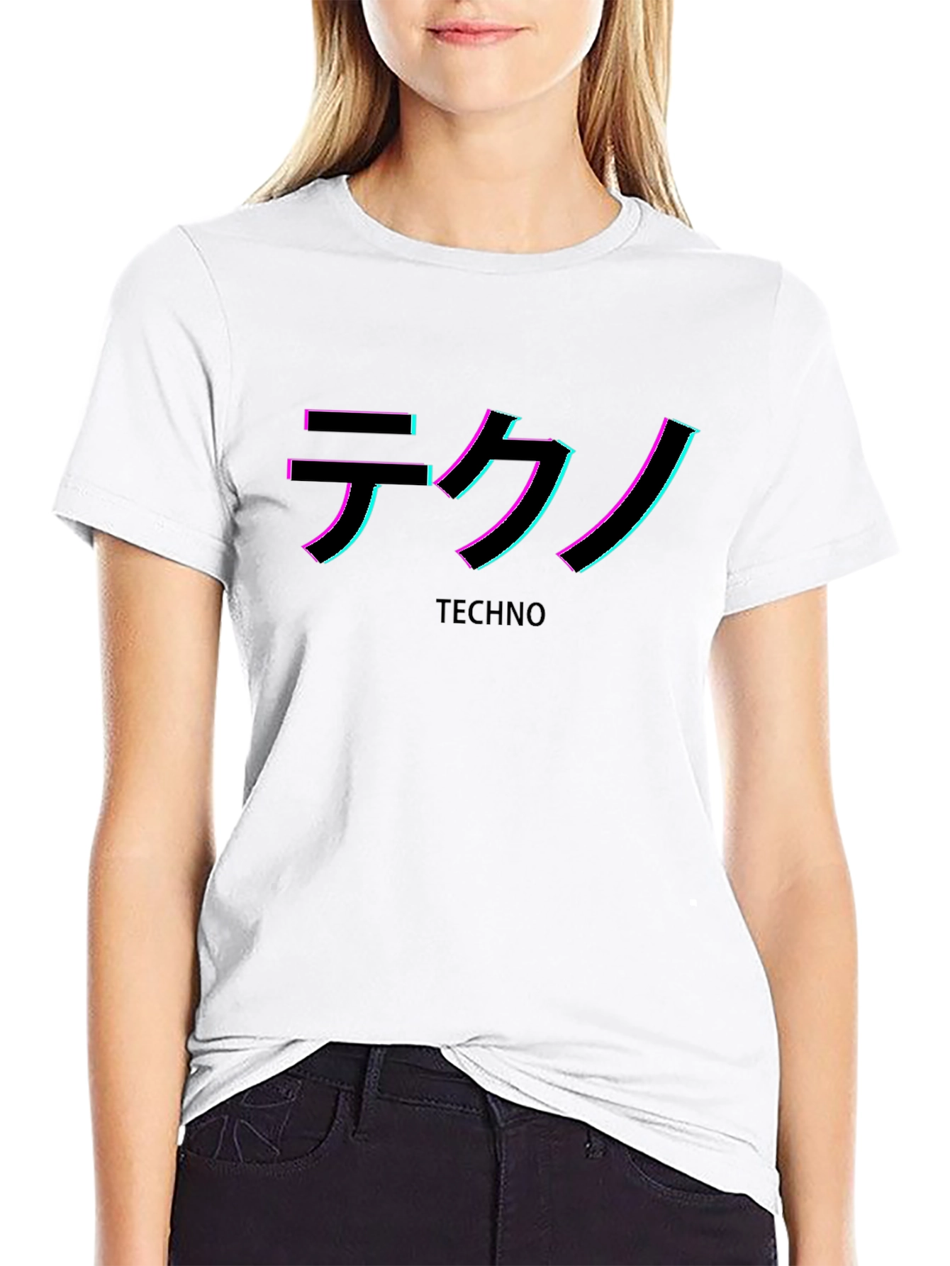 Techno Glitch T-Shirt - Stylish Rave Wear