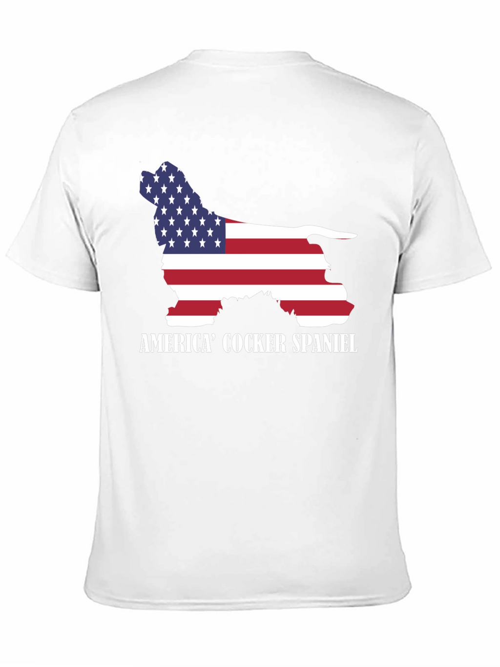 American Cocker Spaniel USA Flag T-Shirt