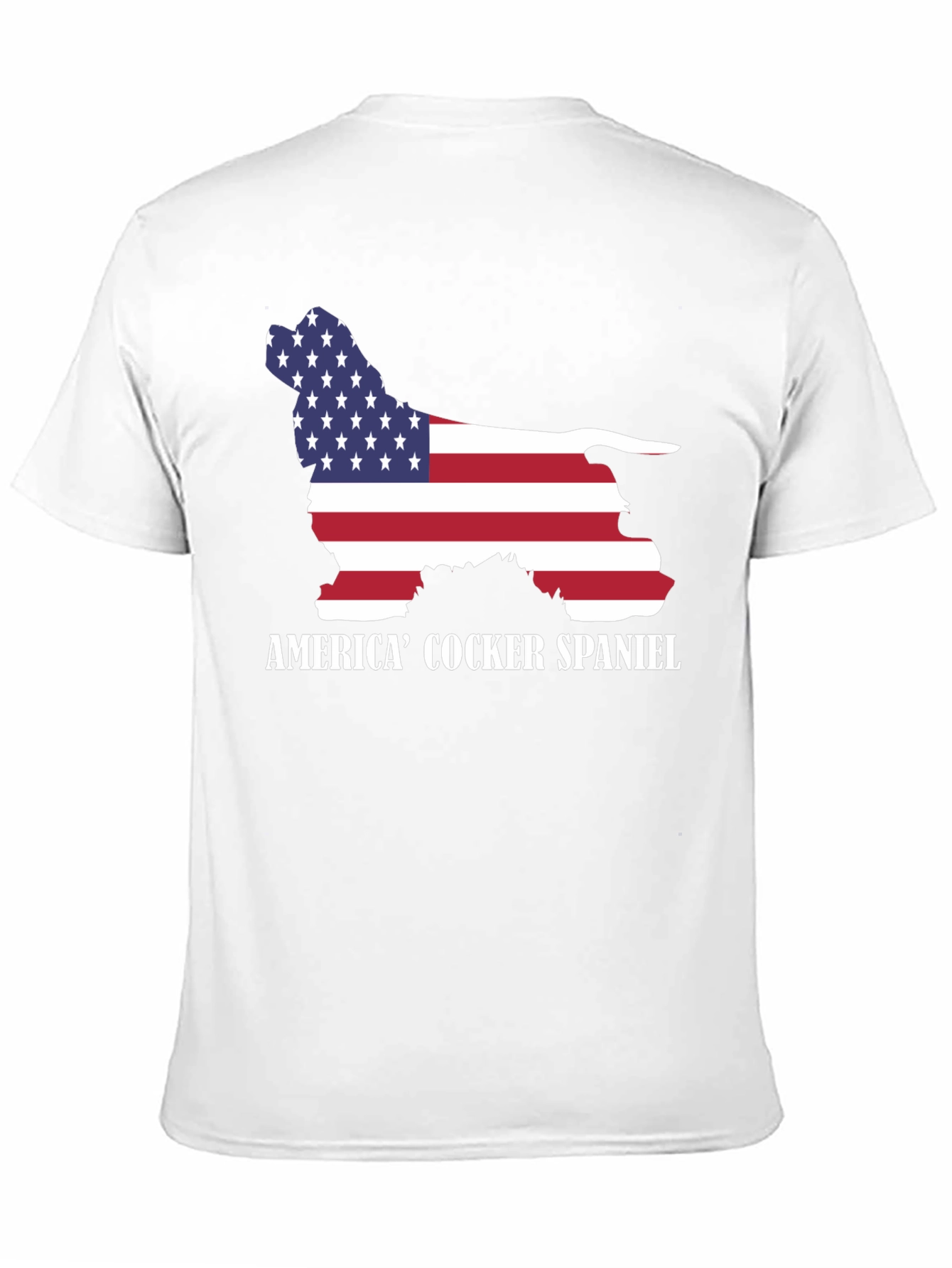 American Cocker Spaniel USA Flag T-Shirt