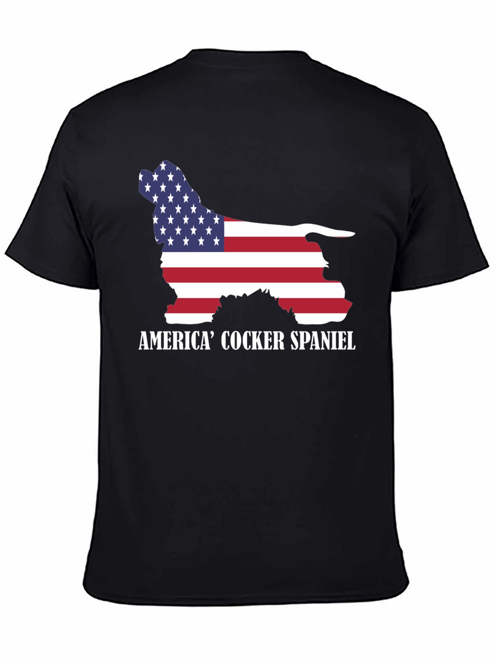 American Cocker Spaniel USA Flag T-Shirt