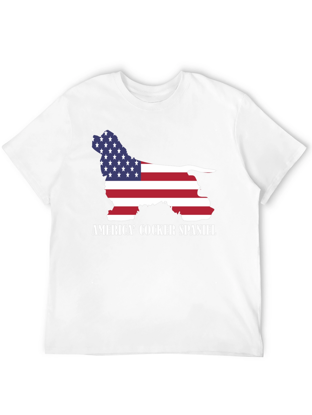 American Cocker Spaniel USA Flag T-Shirt