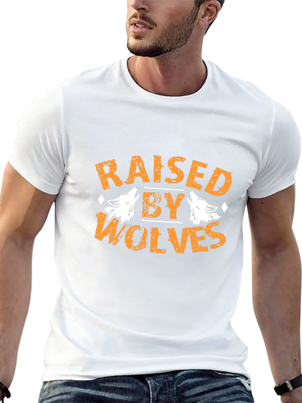 Raised By Wolves Graphic Tee - Black Cotton T-Shirt
