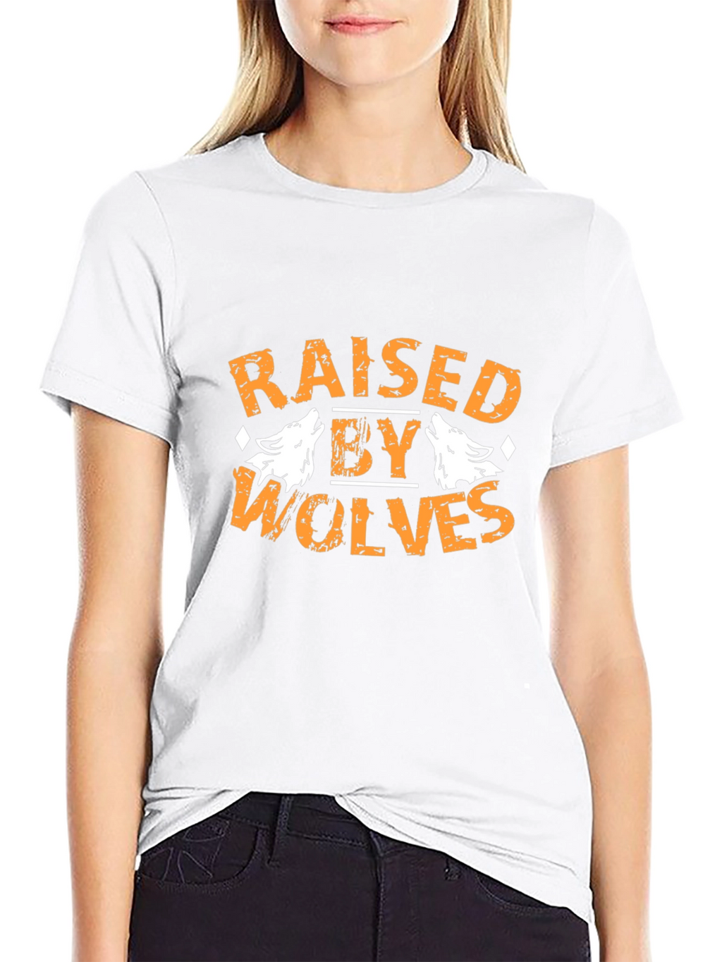 Raised By Wolves Graphic Tee - Black Cotton T-Shirt