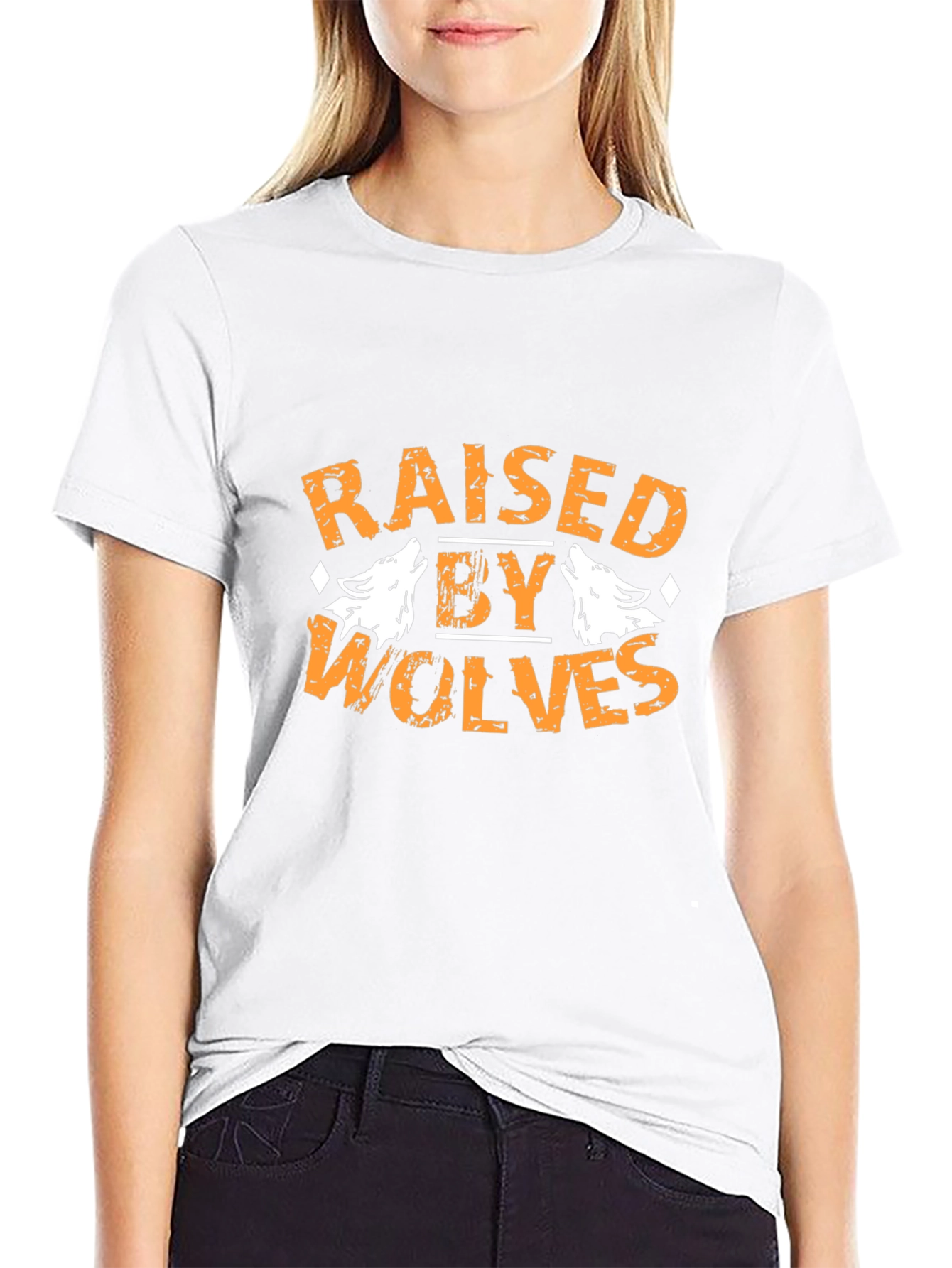 Raised By Wolves Graphic Tee - Black Cotton T-Shirt