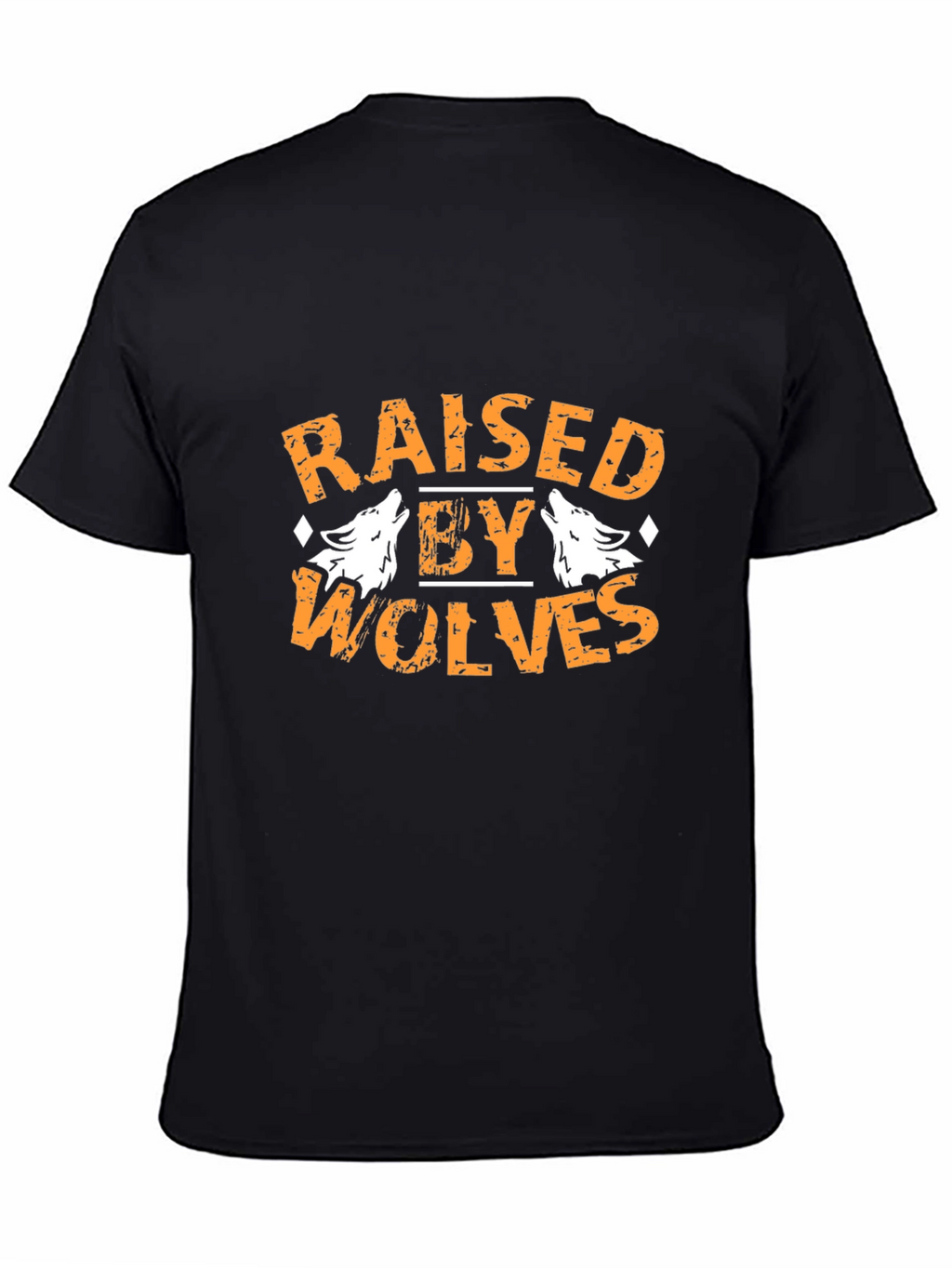 Raised By Wolves Graphic Tee - Black Cotton T-Shirt