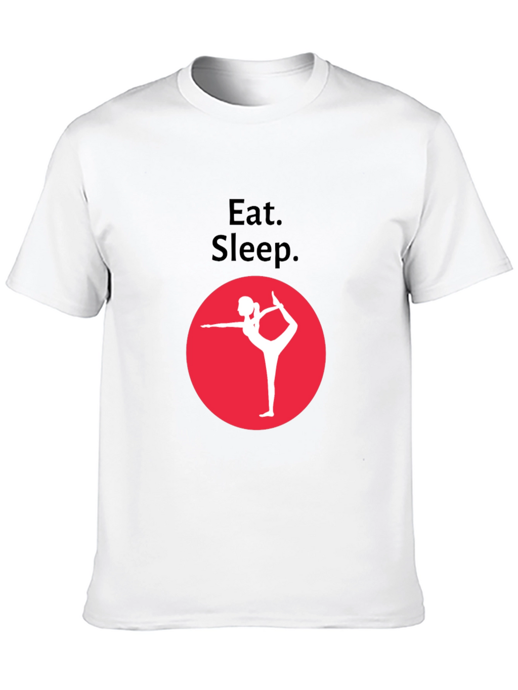Eat Sleep Yoga Black Graphic Tee