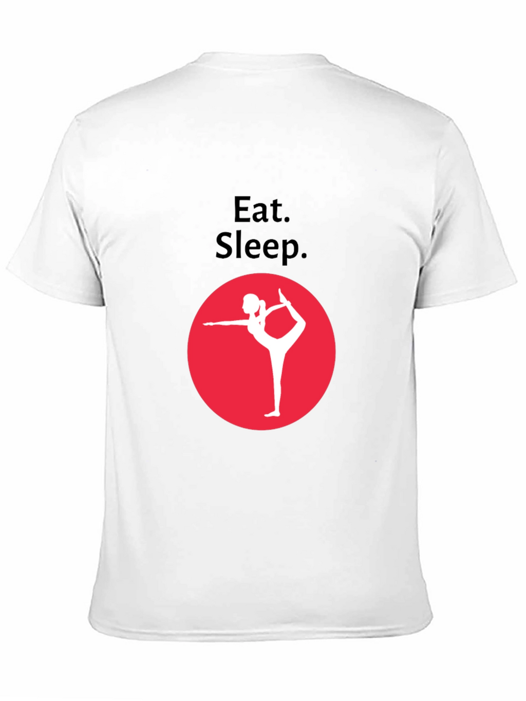 Eat Sleep Yoga Black Graphic Tee