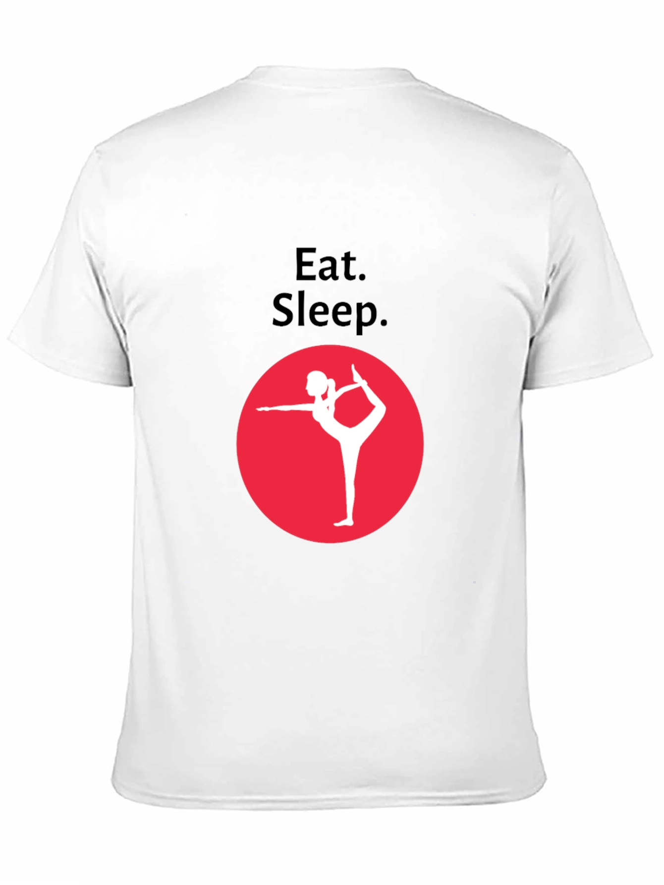 Eat Sleep Yoga Black Graphic Tee