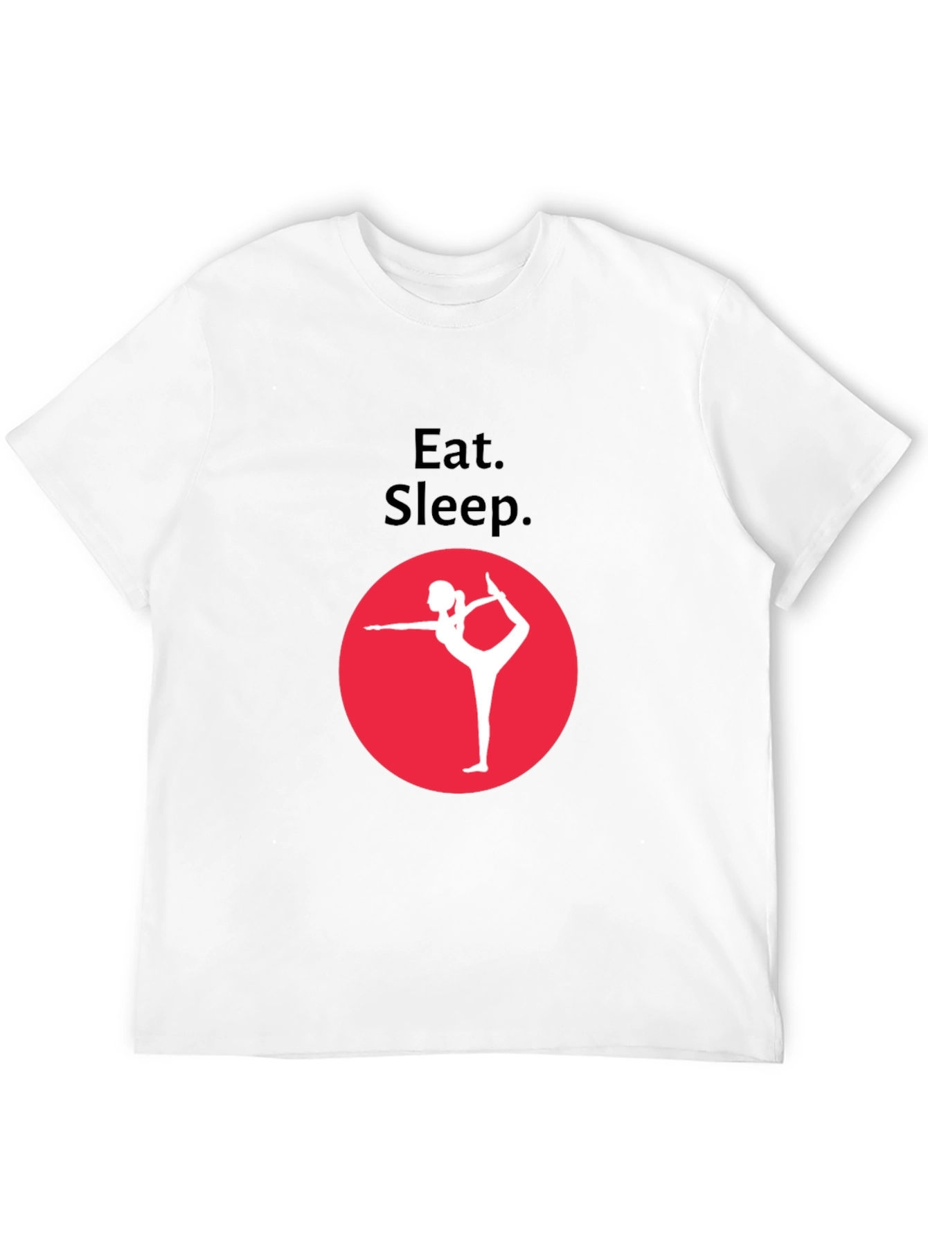 Eat Sleep Yoga Black Graphic Tee