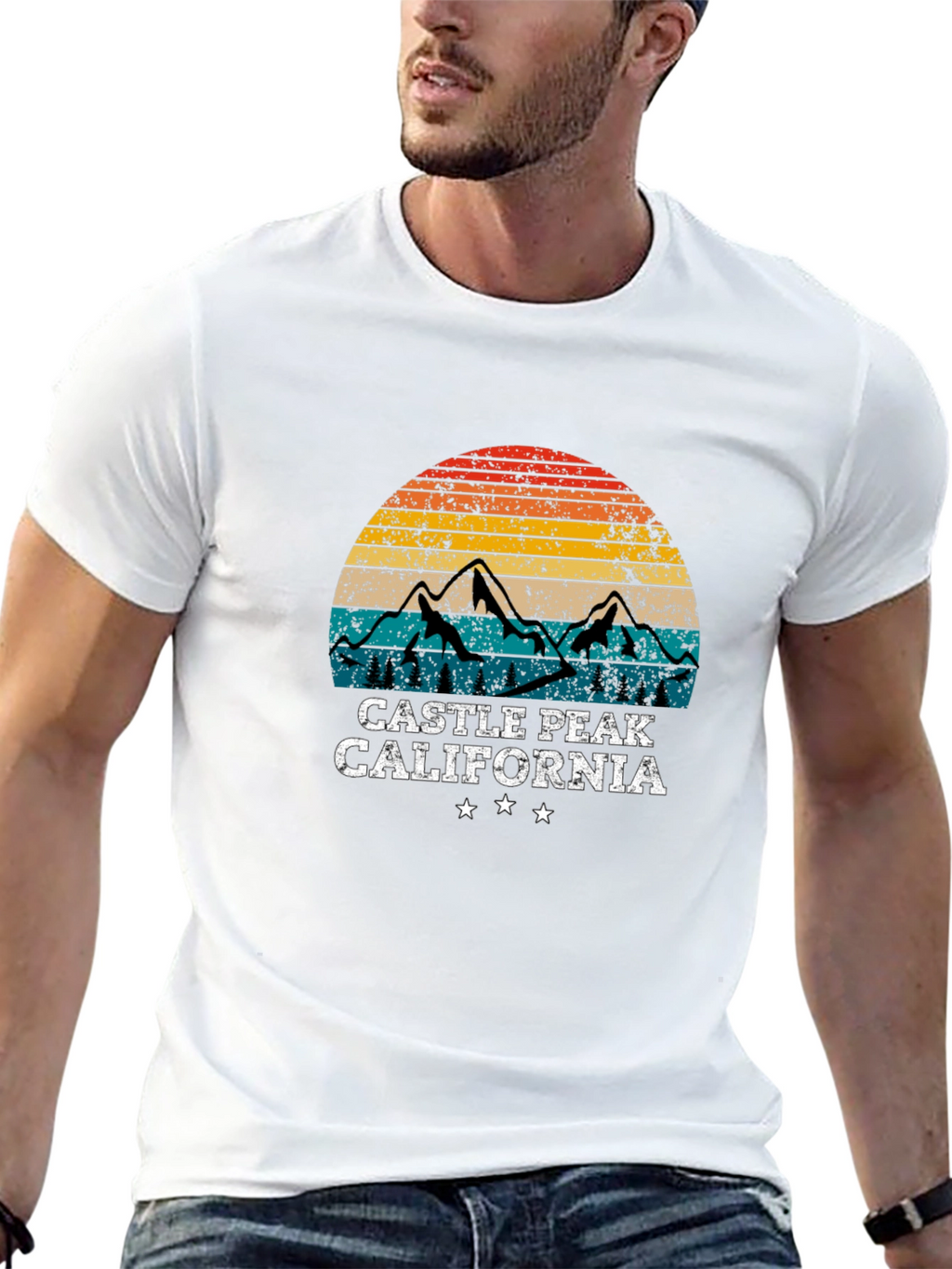 Castle Peak California Retro T-Shirt