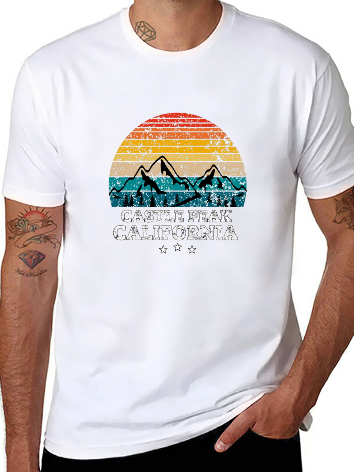 Castle Peak California Retro T-Shirt