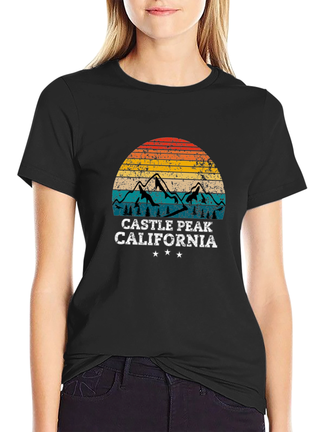 Castle Peak California Retro T-Shirt