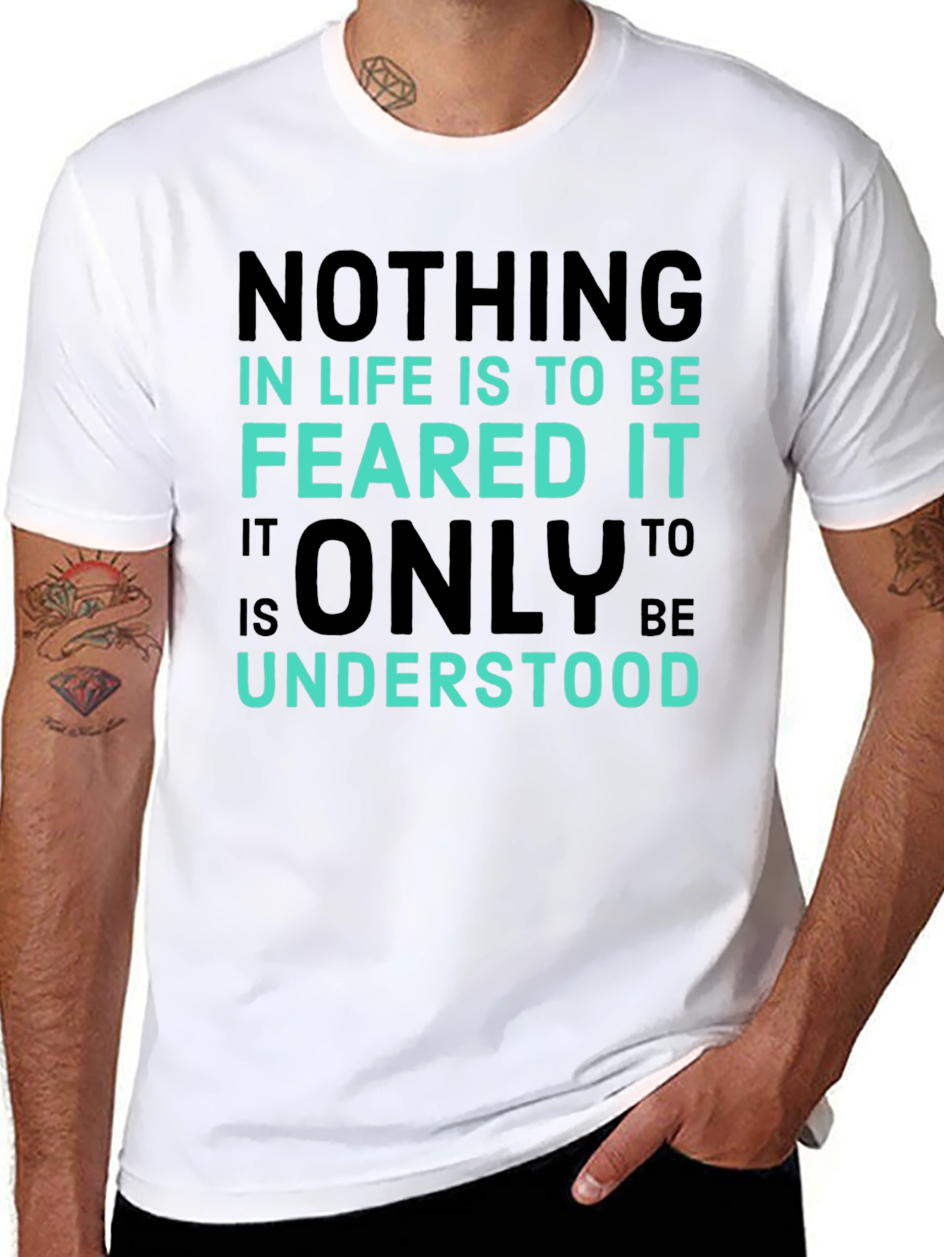 Inspirational Graphic Tee - Nothing To Be Feared