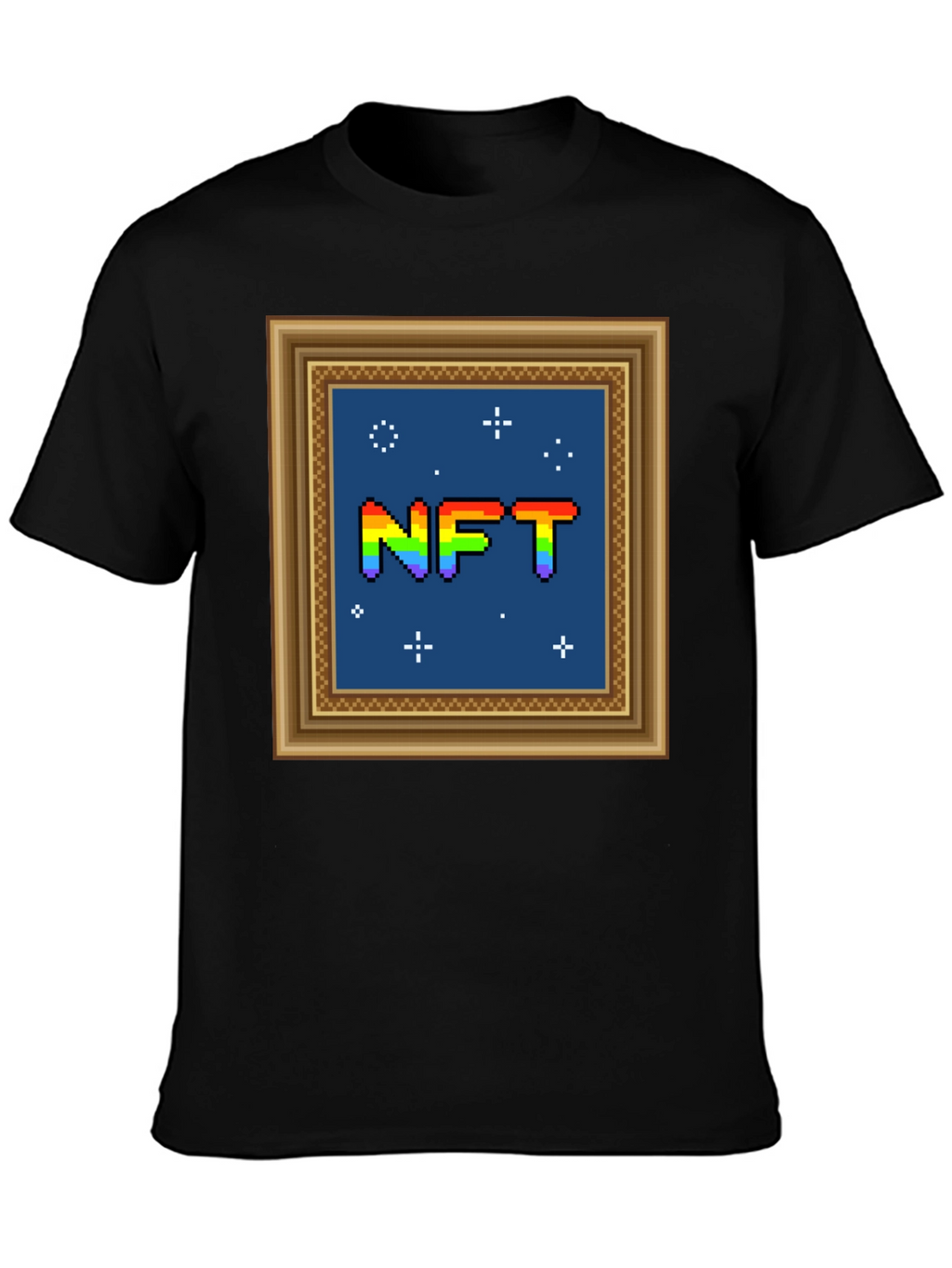 NFT Pixel Art Framed Graphic Tee