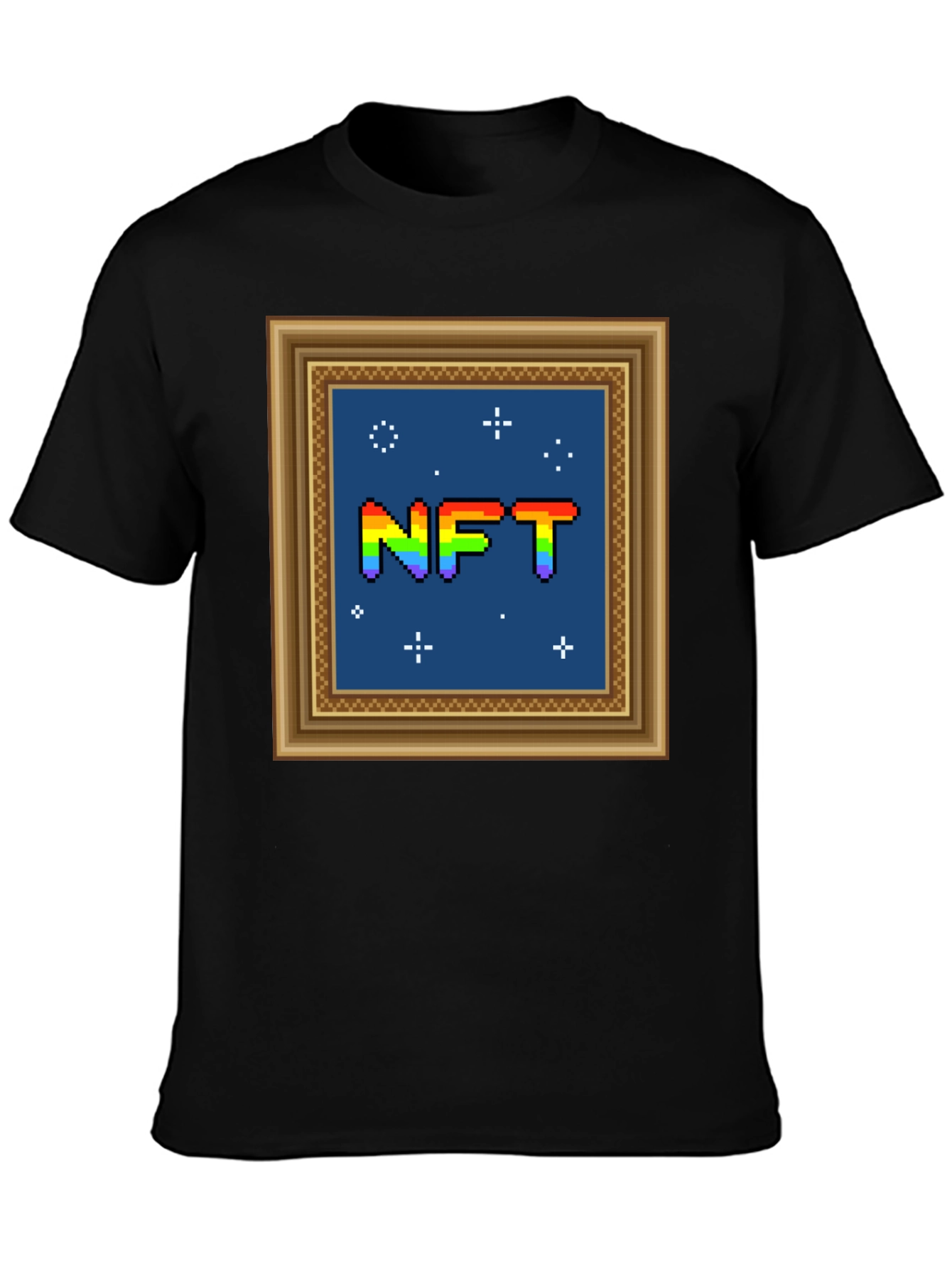 NFT Pixel Art Framed Graphic Tee