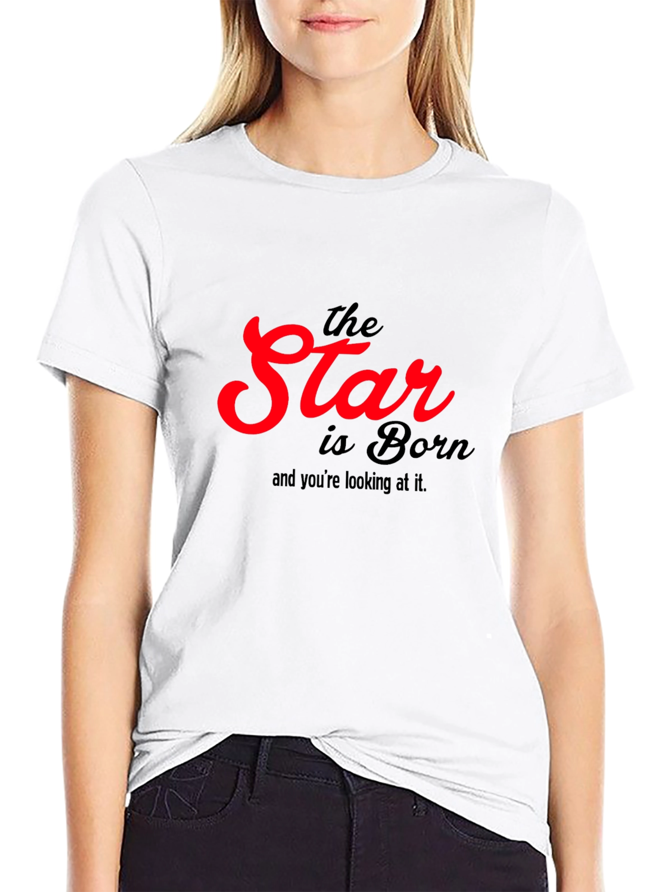 The Star Is Born Black Graphic T-Shirt