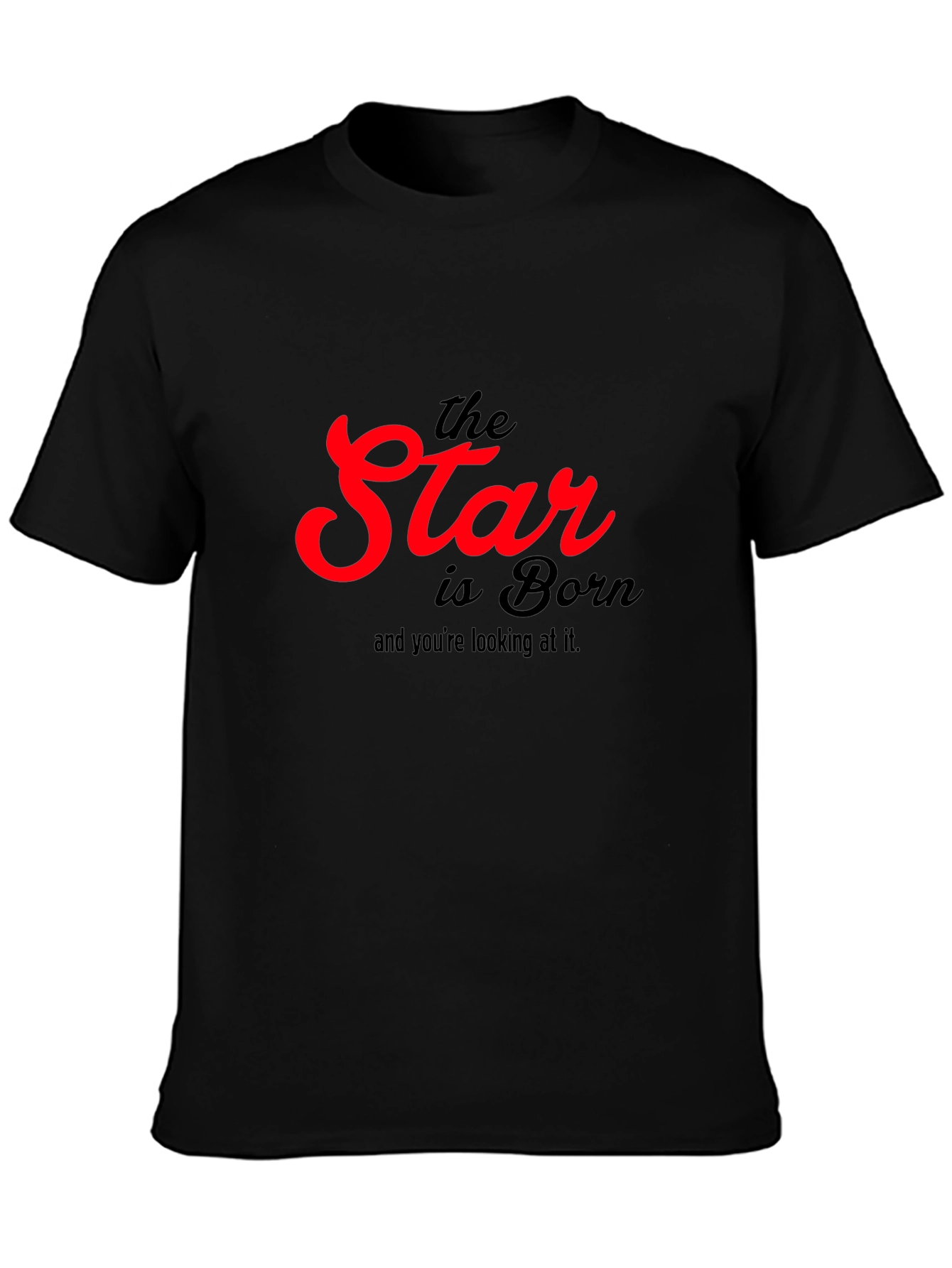 The Star Is Born Black Graphic T-Shirt
