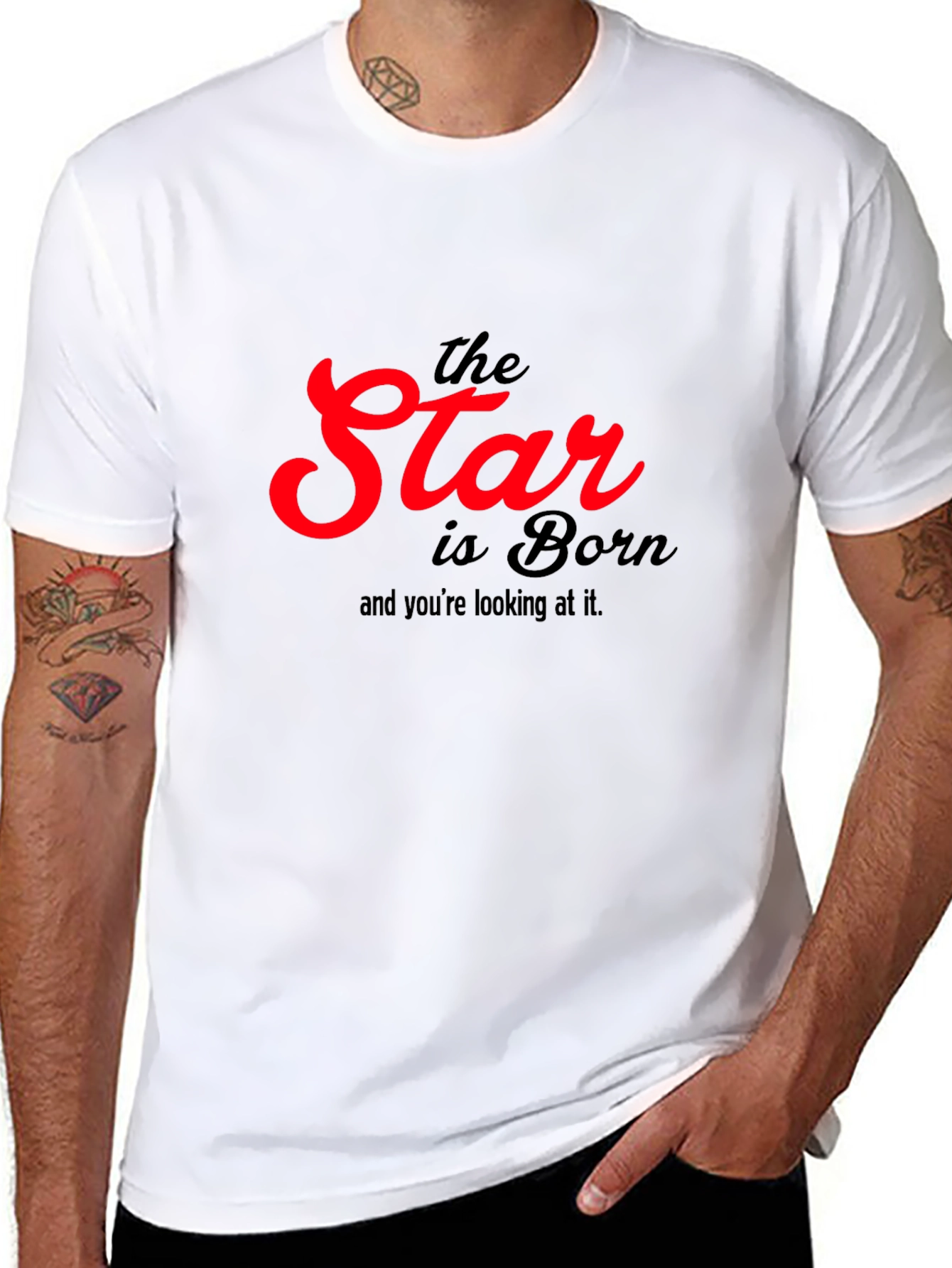 The Star Is Born Black Graphic T-Shirt