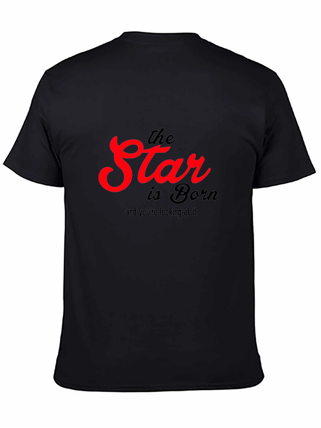 The Star Is Born Black Graphic T-Shirt