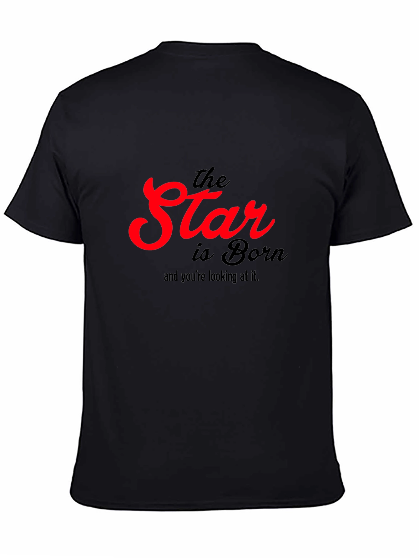 The Star Is Born Black Graphic T-Shirt
