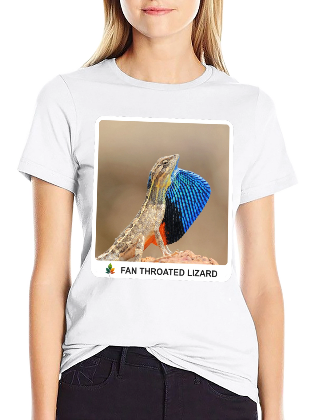 Fan Throated Lizard Graphic T-Shirt