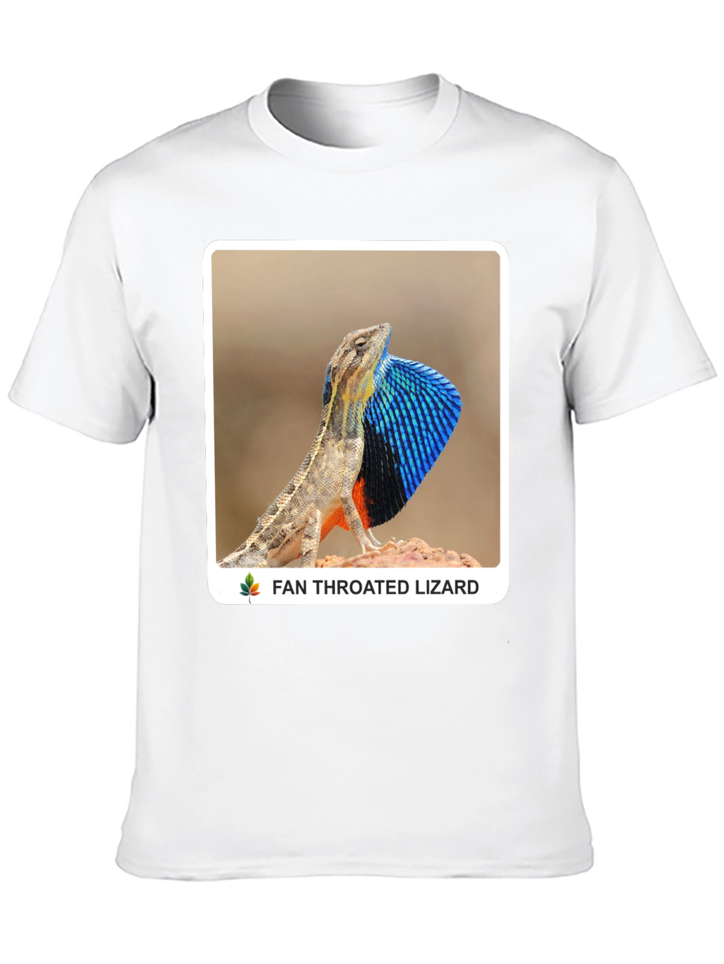 Fan Throated Lizard Graphic T-Shirt