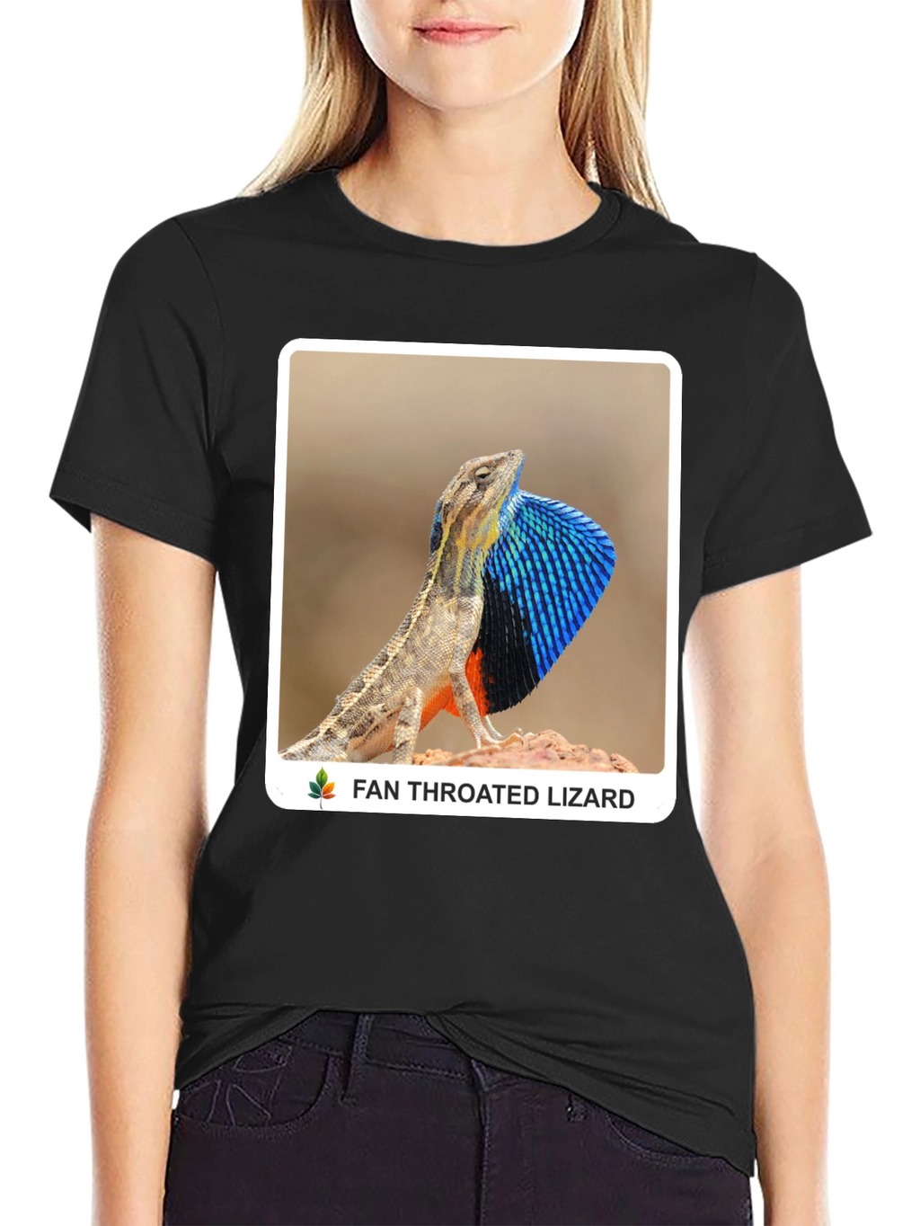 Fan Throated Lizard Graphic T-Shirt
