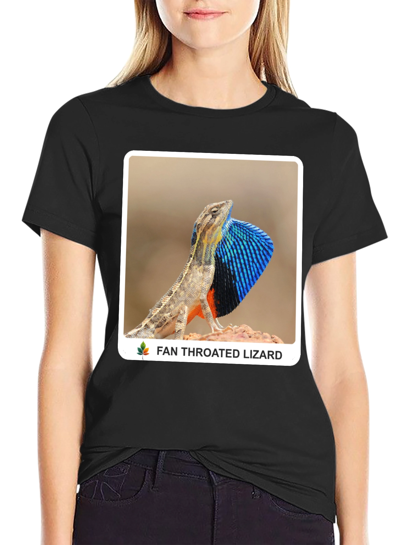 Fan Throated Lizard Graphic T-Shirt