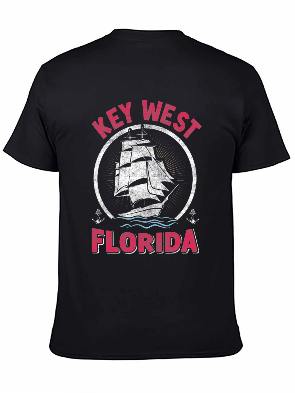 Key West Florida Sailboat Graphic T-Shirt